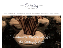 Tablet Screenshot of cateringbydale.com